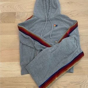 Aviator Nation Gray Jumpsuit with Sporty Design